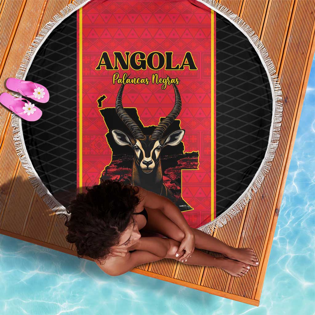 Angola Football Beach Blanket Come On Palancas Negras - African Pride