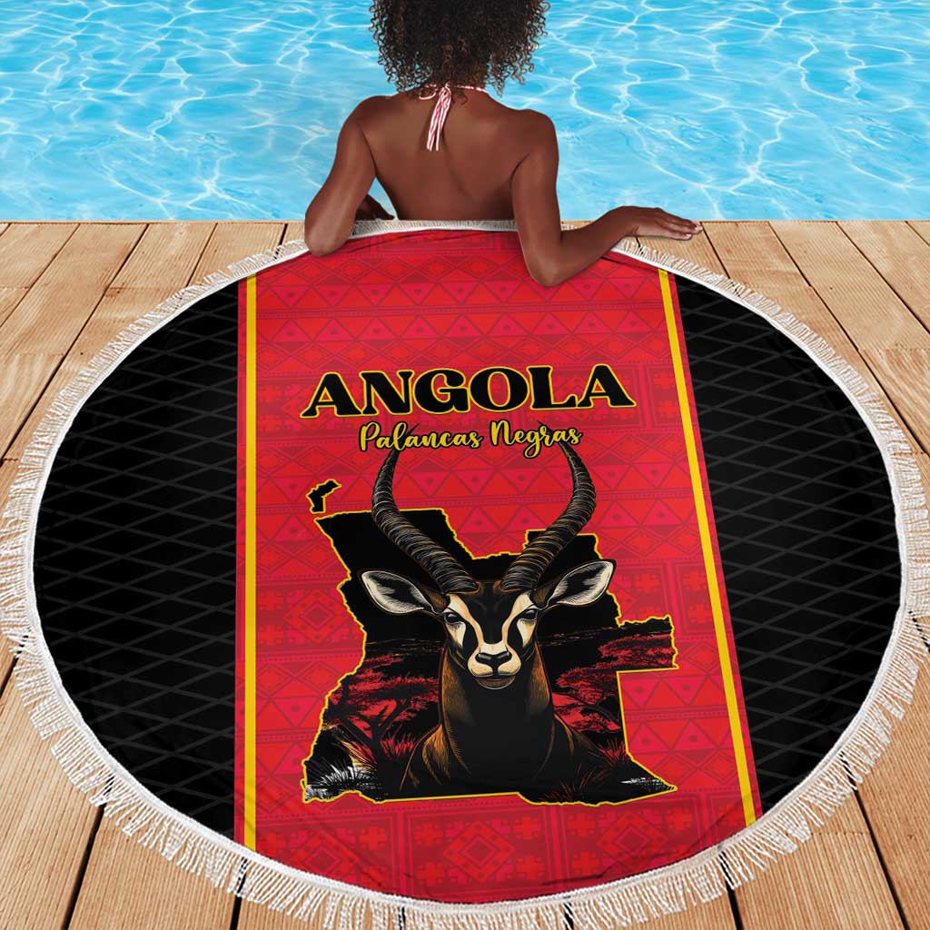 Angola Football Beach Blanket Come On Palancas Negras - African Pride
