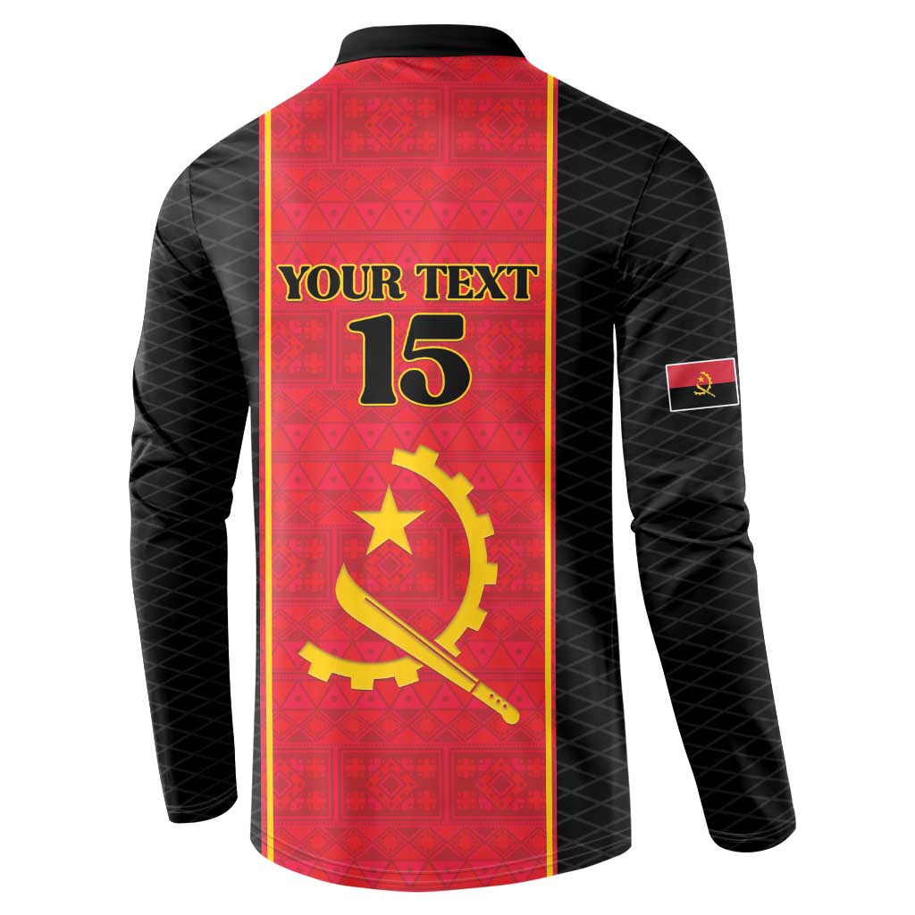 Custom Angola Football Button Sweatshirt Come On Palancas Negras