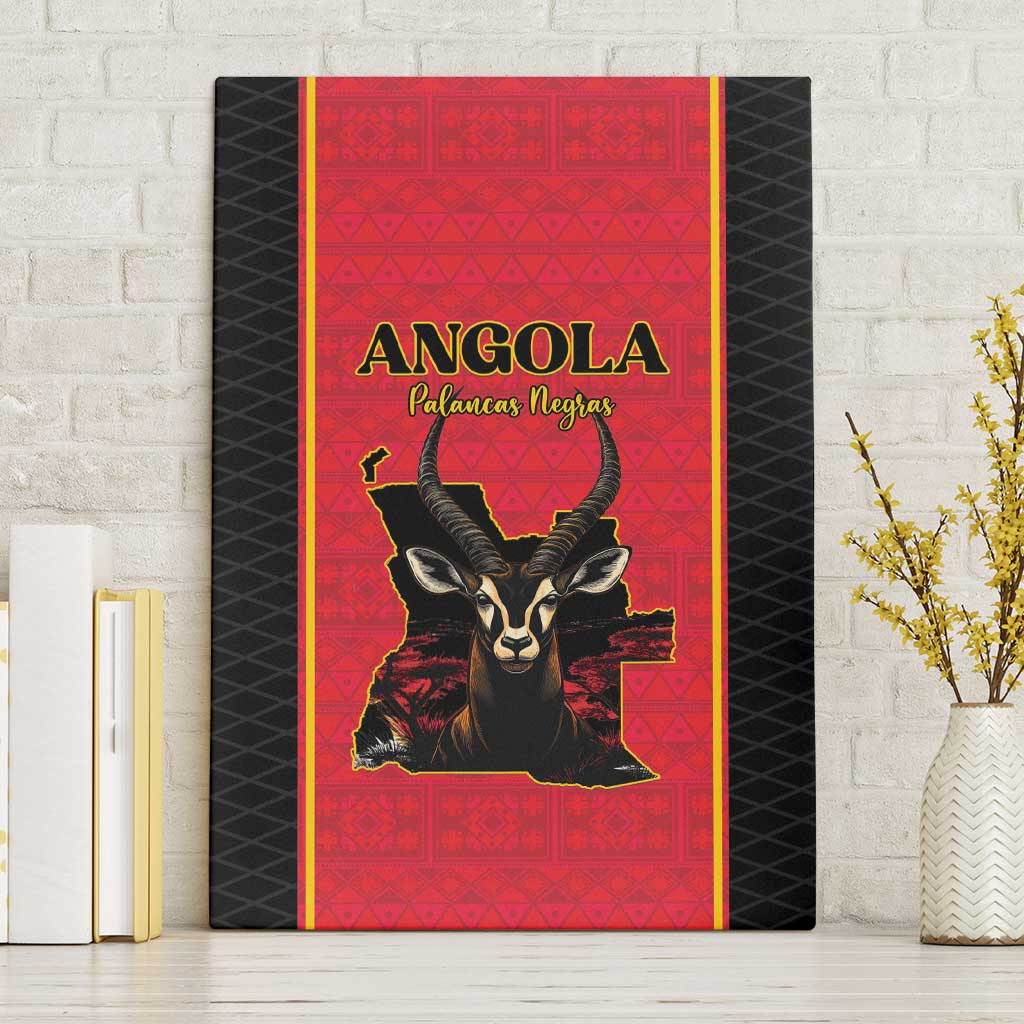 Angola Football Canvas Wall Art Come On Palancas Negras - African Pride