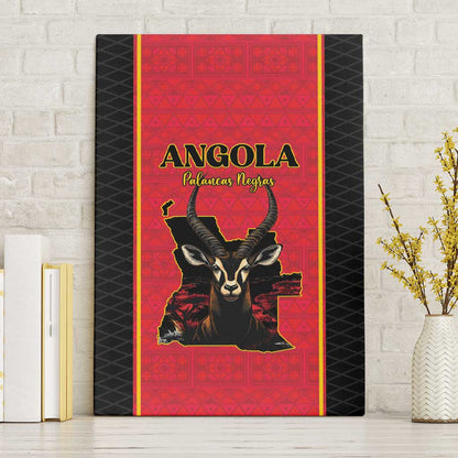 Angola Football Canvas Wall Art Come On Palancas Negras - African Pride