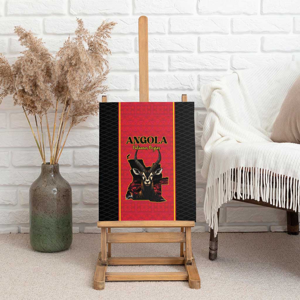 Angola Football Canvas Wall Art Come On Palancas Negras - African Pride