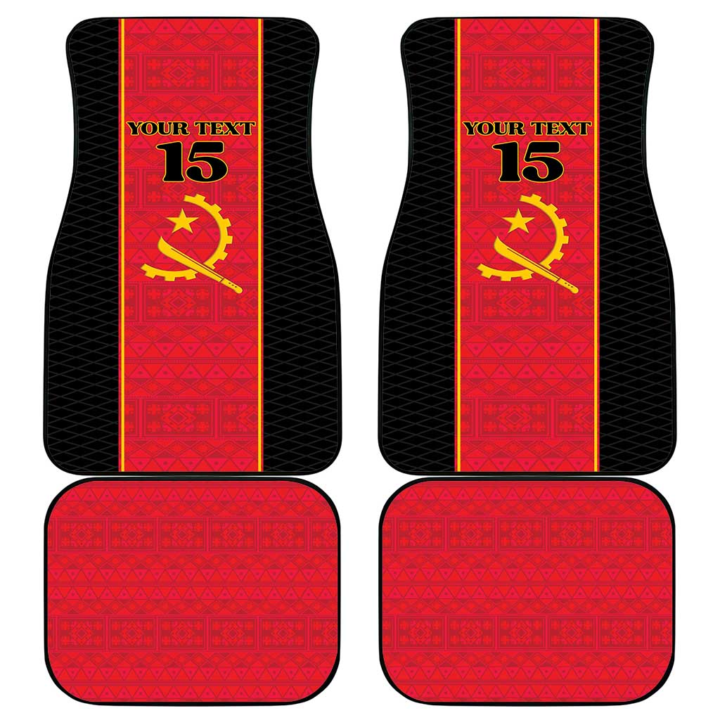 Custom Angola Football Car Mats Come On Palancas Negras - African Pride