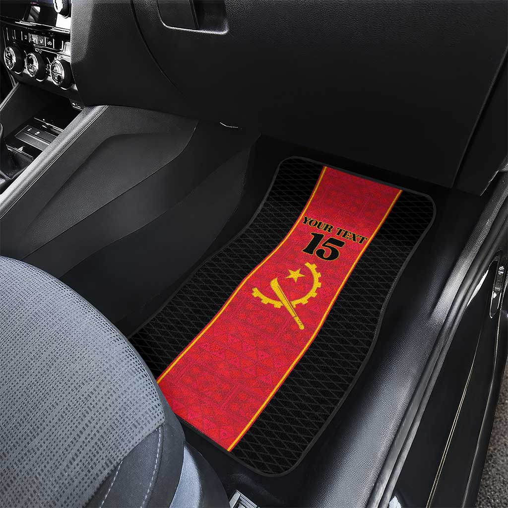 Custom Angola Football Car Mats Come On Palancas Negras - African Pride