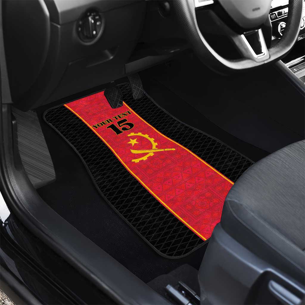 Custom Angola Football Car Mats Come On Palancas Negras - African Pride