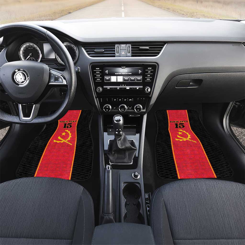 Custom Angola Football Car Mats Come On Palancas Negras - African Pride