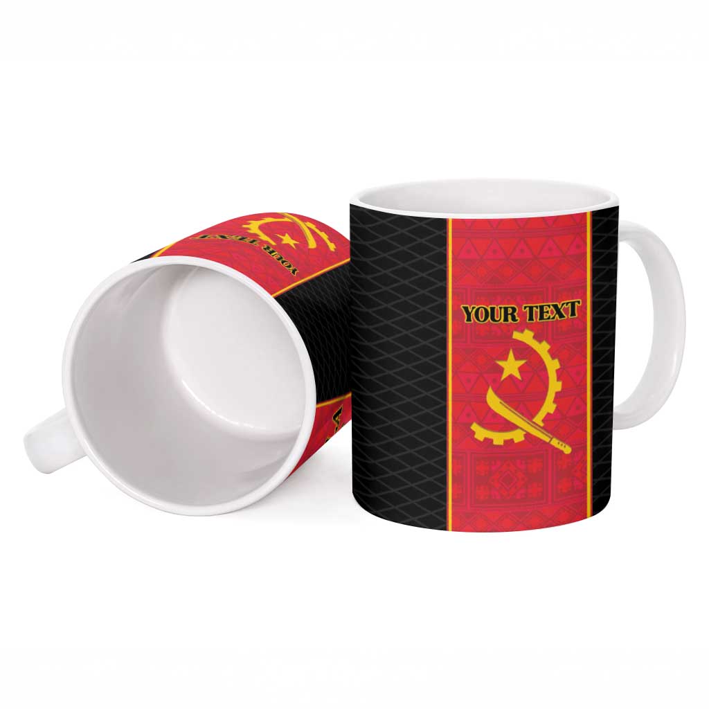 Custom Angola Football Ceramic Mug Come On Palancas Negras - African Pride