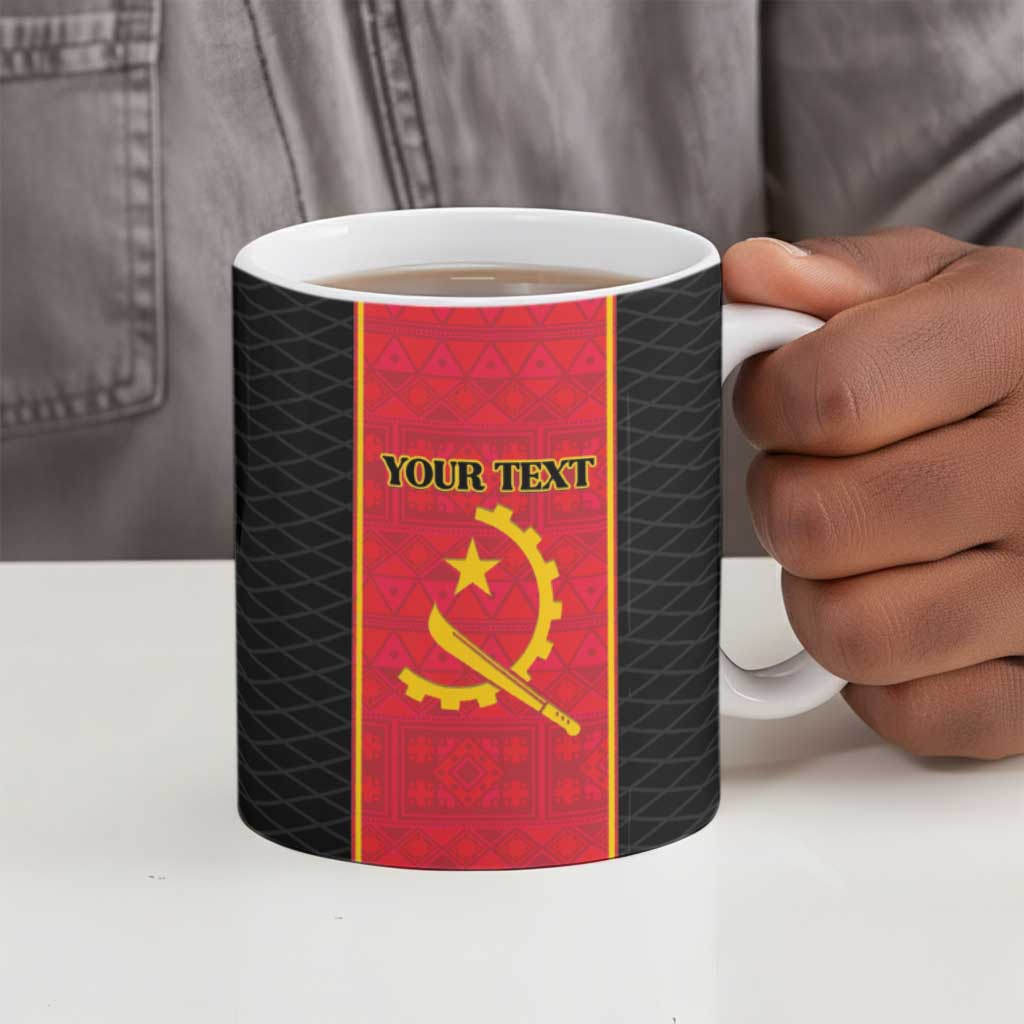 Custom Angola Football Ceramic Mug Come On Palancas Negras - African Pride