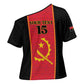 Custom Angola Football Cross Shoulder Shirt Come On Palancas Negras - African Pride