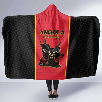 Angola Football Hooded Blanket Come On Palancas Negras - African Pride