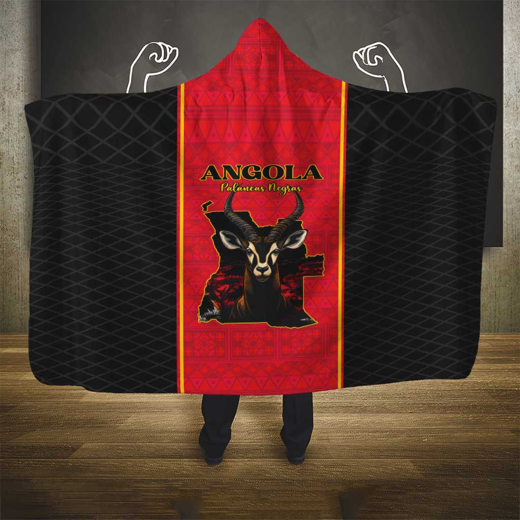Angola Football Hooded Blanket Come On Palancas Negras - African Pride