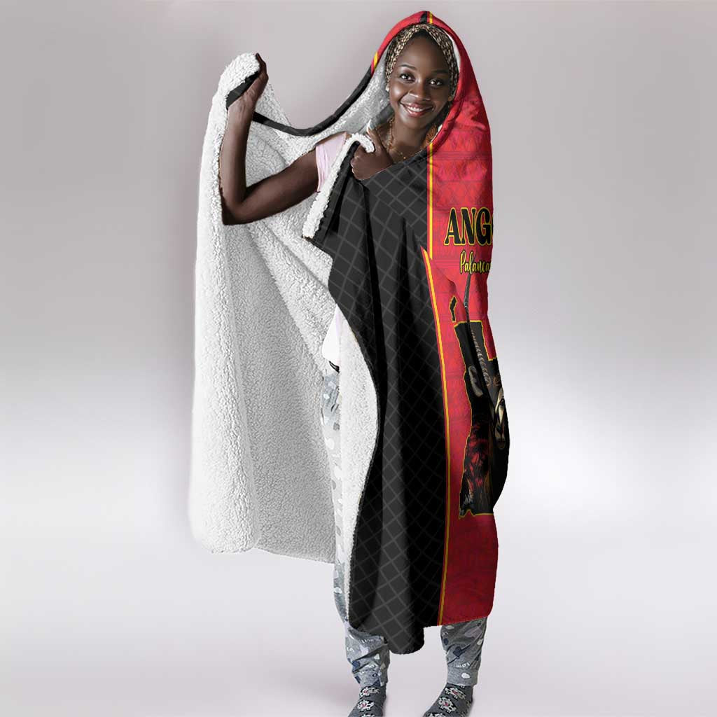 Angola Football Hooded Blanket Come On Palancas Negras - African Pride