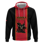 Custom Angola Football Hoodie Come On Palancas Negras - African Pride