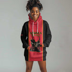 Custom Angola Football Hoodie Dress Come On Palancas Negras - African Pride