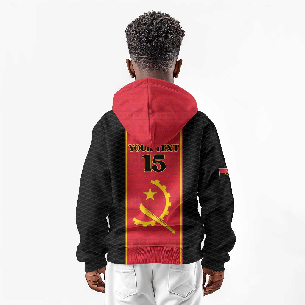 Custom Angola Football Kid Hoodie Come On Palancas Negras - African Pride