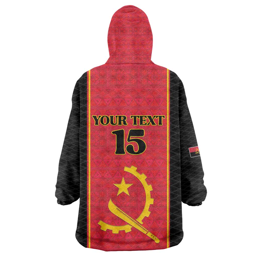 Custom Angola Football Kid Wearable Blanket Hoodie Come On Palancas Negras - African Pride