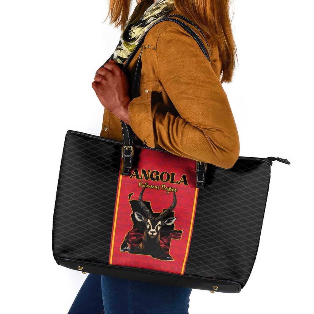 Angola Football Leather Tote Bag Come On Palancas Negras - African Pride