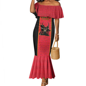 Custom Angola Football Mermaid Dress Come On Palancas Negras LT15