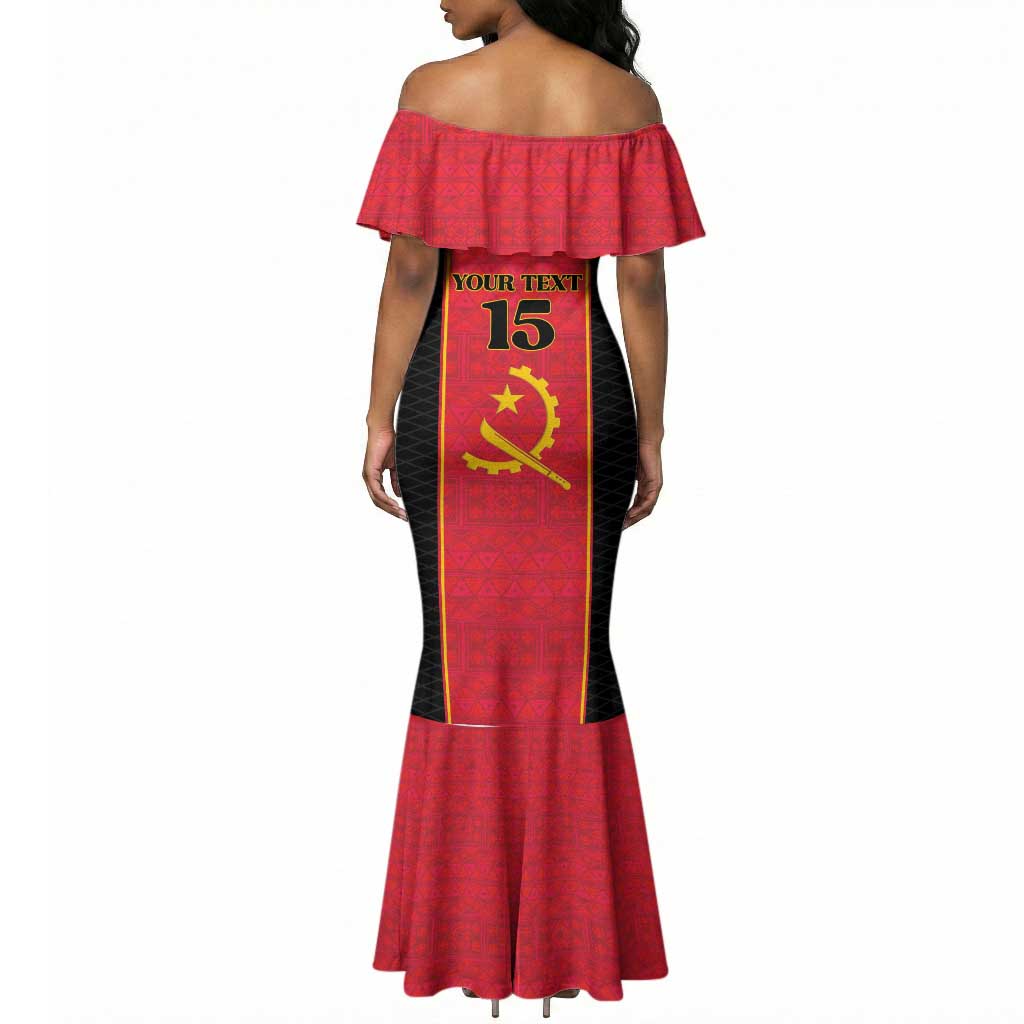 Custom Angola Football Mermaid Dress Come On Palancas Negras LT15