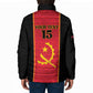 Custom Angola Football Padded Jacket Come On Palancas Negras - African Pride