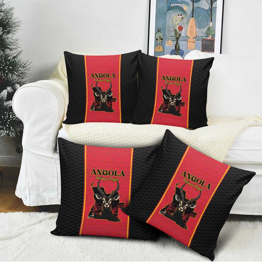Angola Football Pillow Cover Come On Palancas Negras - African Pride