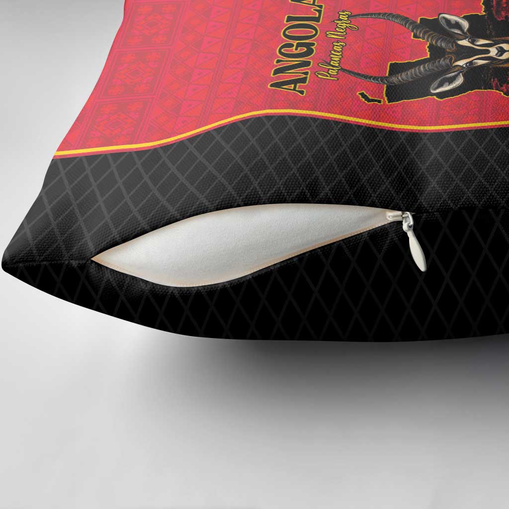 Angola Football Pillow Cover Come On Palancas Negras - African Pride