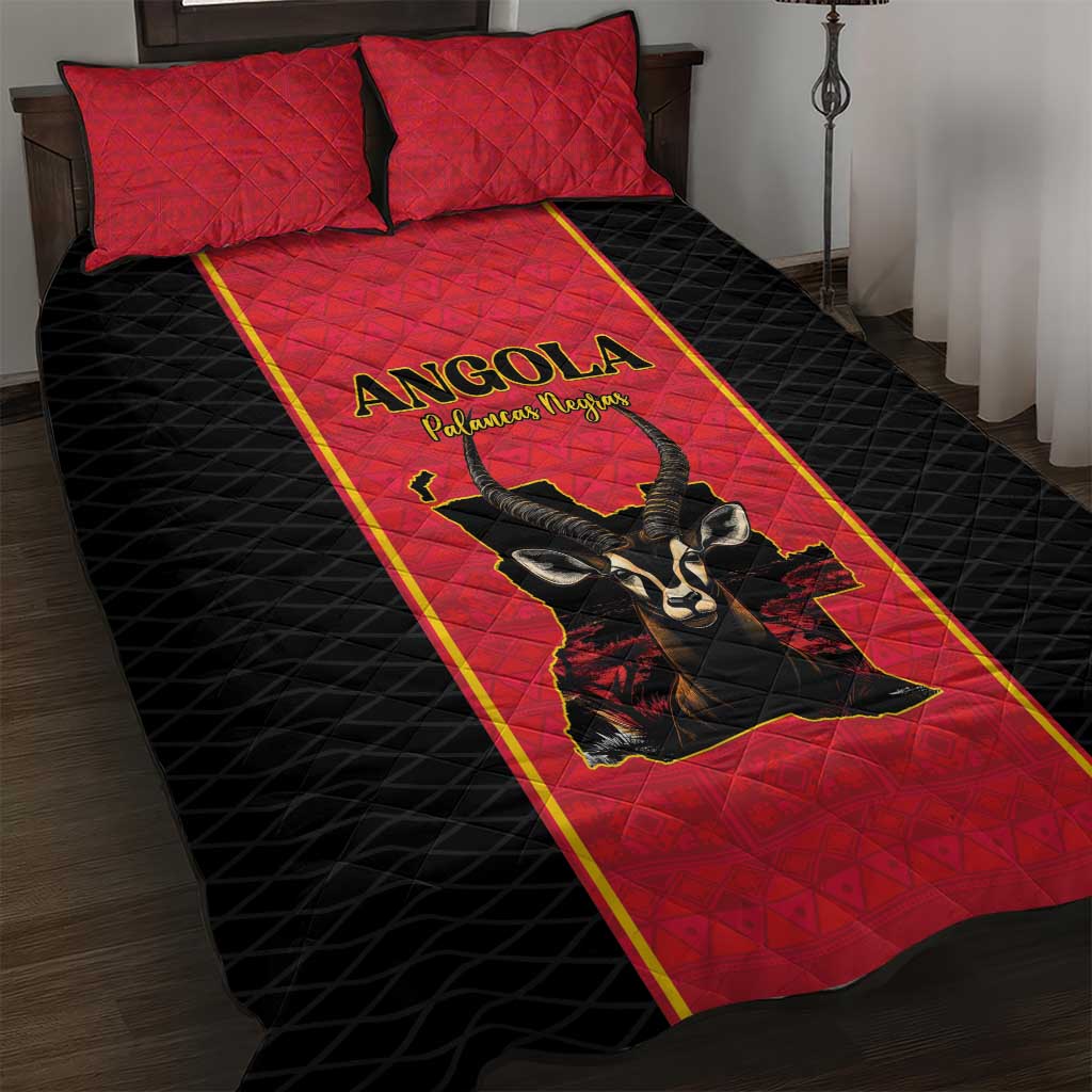 Angola Football Quilt Bed Set Come On Palancas Negras - African Pride