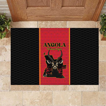 Angola Football Rubber Doormat Come On Palancas Negras - African Pride