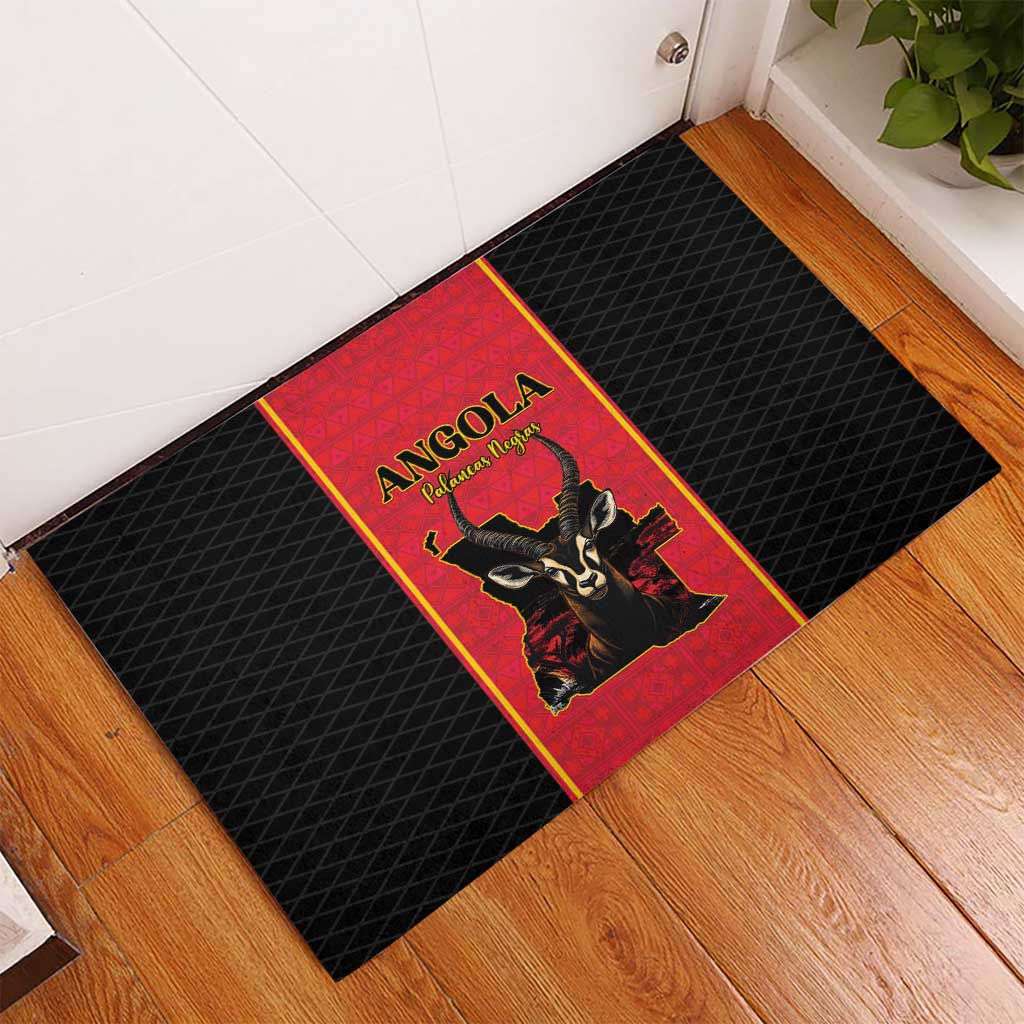 Angola Football Rubber Doormat Come On Palancas Negras - African Pride