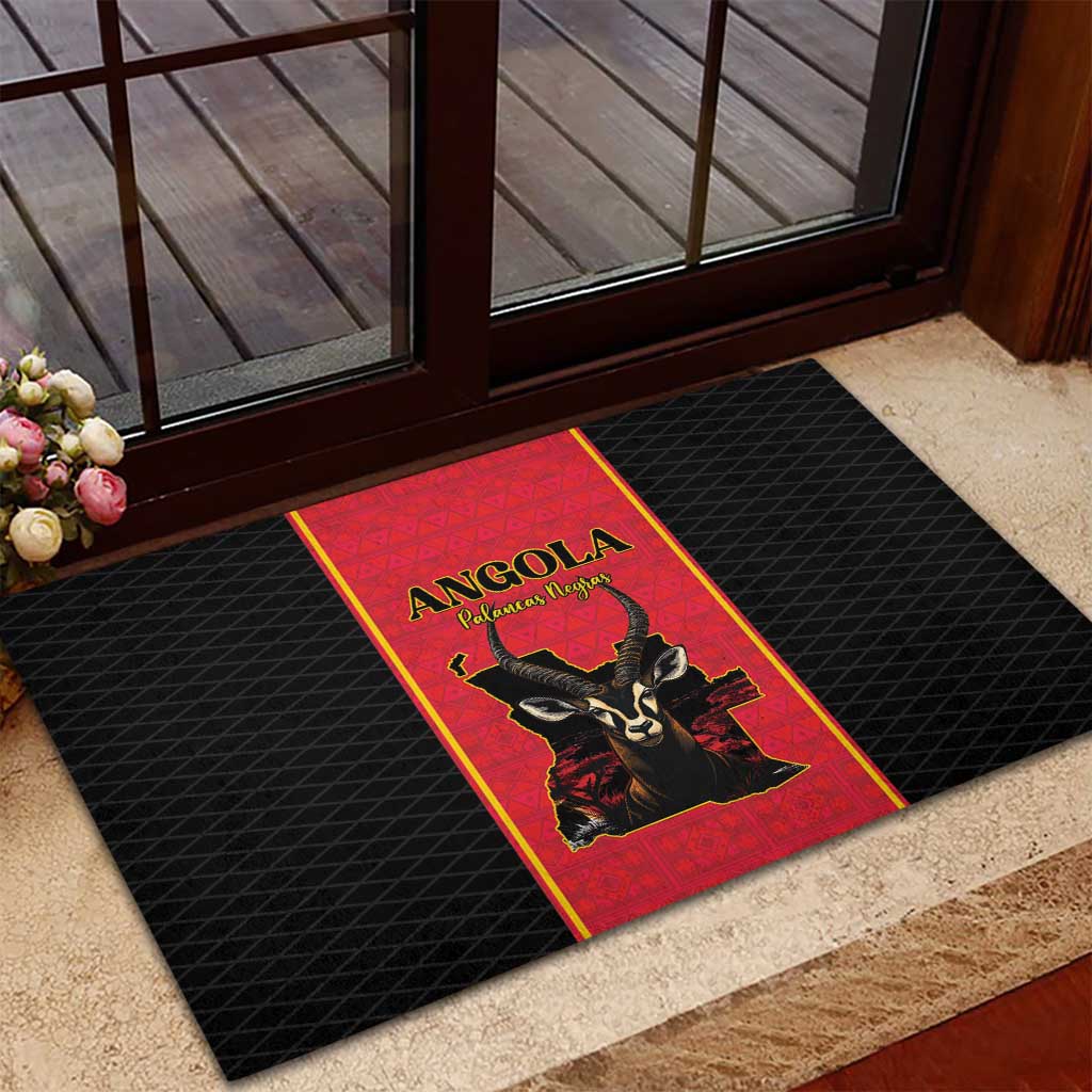 Angola Football Rubber Doormat Come On Palancas Negras - African Pride