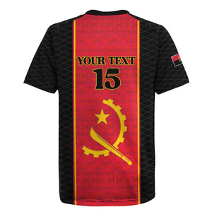 Custom Angola Football Rugby Jersey Come On Palancas Negras LT15