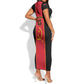 Custom Angola Football Short Sleeve Bodycon Dress Come On Palancas Negras LT15