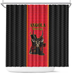 Angola Football Shower Curtain Come On Palancas Negras - African Pride
