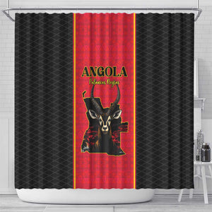Angola Football Shower Curtain Come On Palancas Negras - African Pride