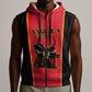 Custom Angola Football Sleeveless Zip Hoodie Come On Palancas Negras - African Pride