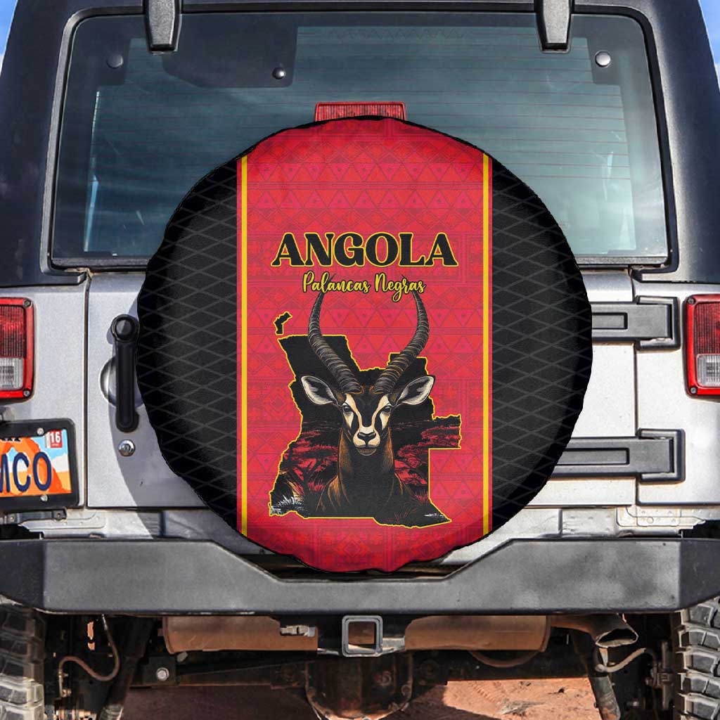 Angola Football Spare Tire Cover Come On Palancas Negras - African Pride