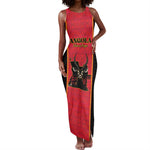 Custom Angola Football Tank Maxi Dress Come On Palancas Negras - African Pride