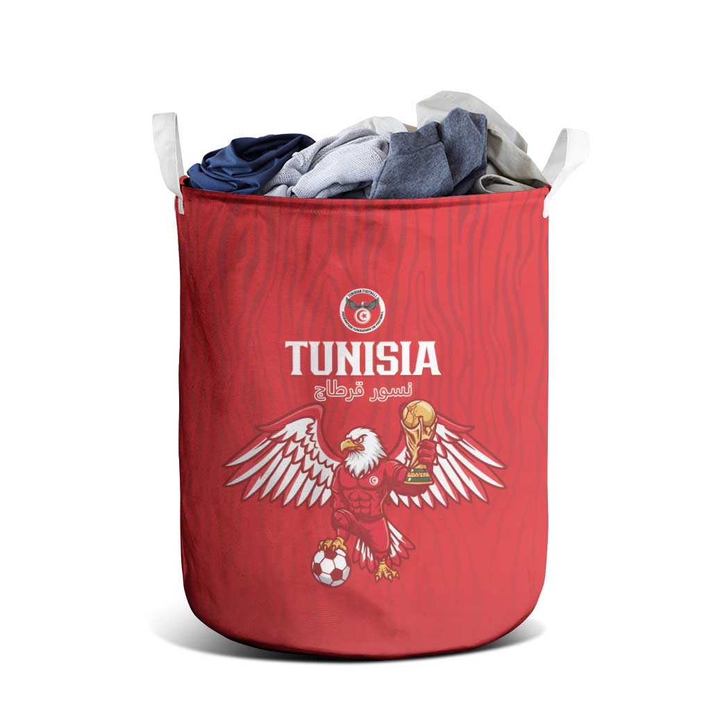 Tunisia Football Laundry Basket Eagles of Carthage Rise - African Pride