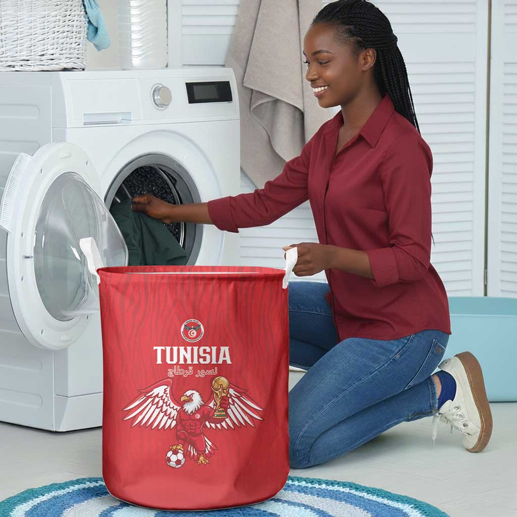 Tunisia Football Laundry Basket Eagles of Carthage Rise - African Pride