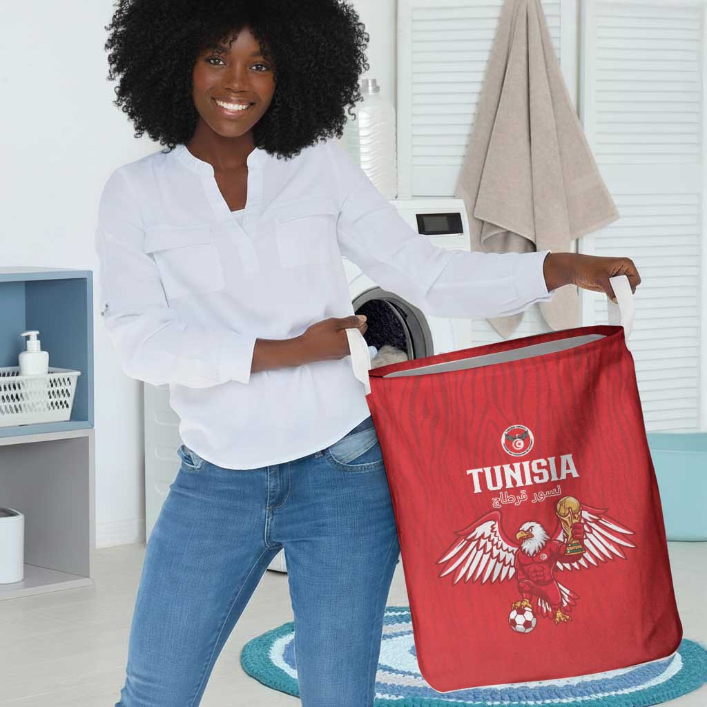 Tunisia Football Laundry Basket Eagles of Carthage Rise - African Pride