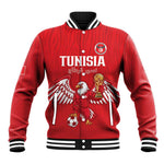 Custom Tunisia Football Baseball Jacket Eagles of Carthage Rise - African Pride