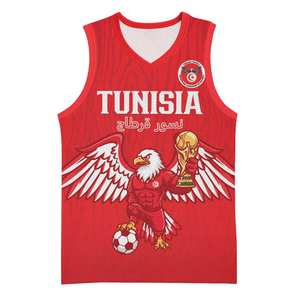 Custom Tunisia Football Basketball Jersey Eagles of Carthage Rise - African Pride