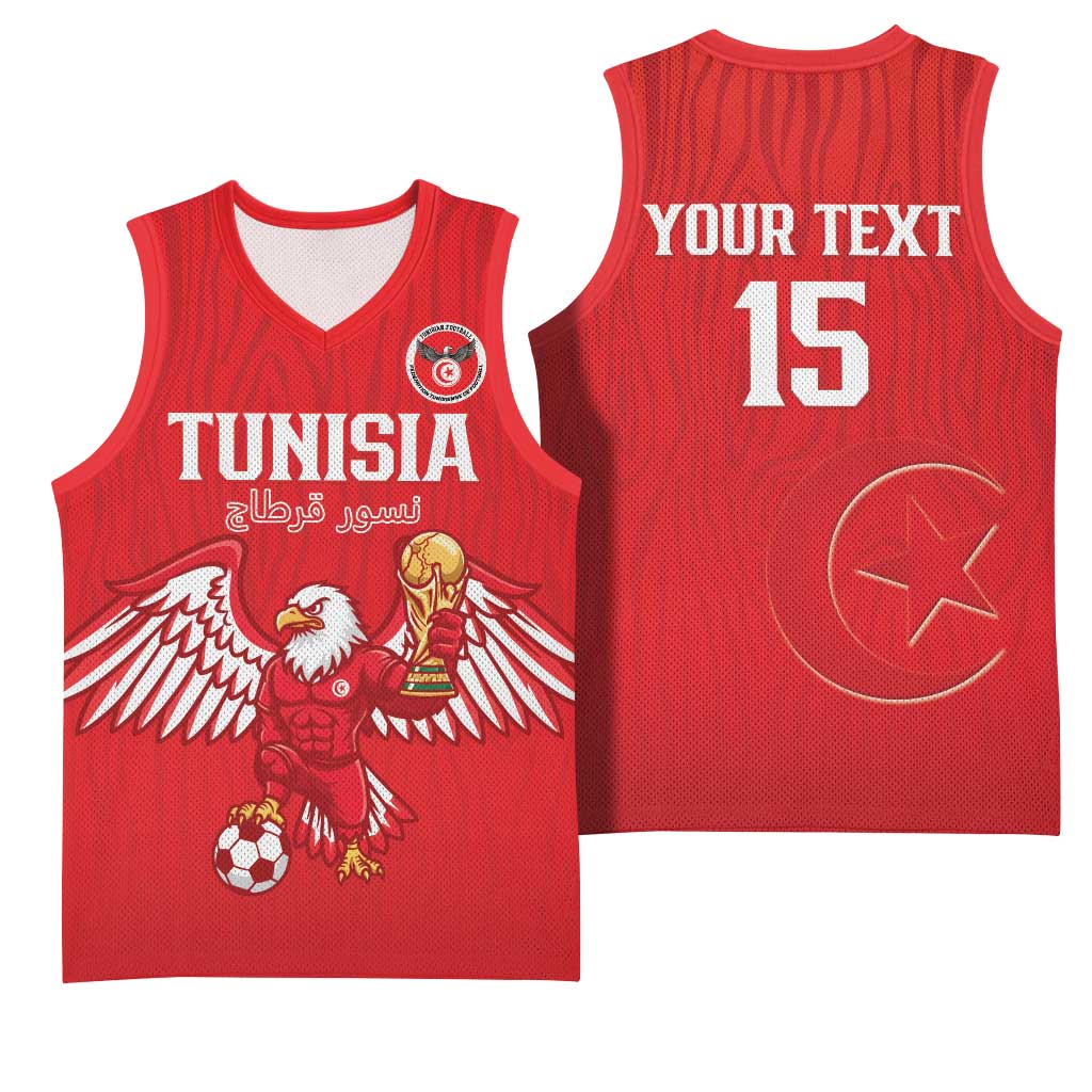 Custom Tunisia Football Basketball Jersey Eagles of Carthage Rise - African Pride