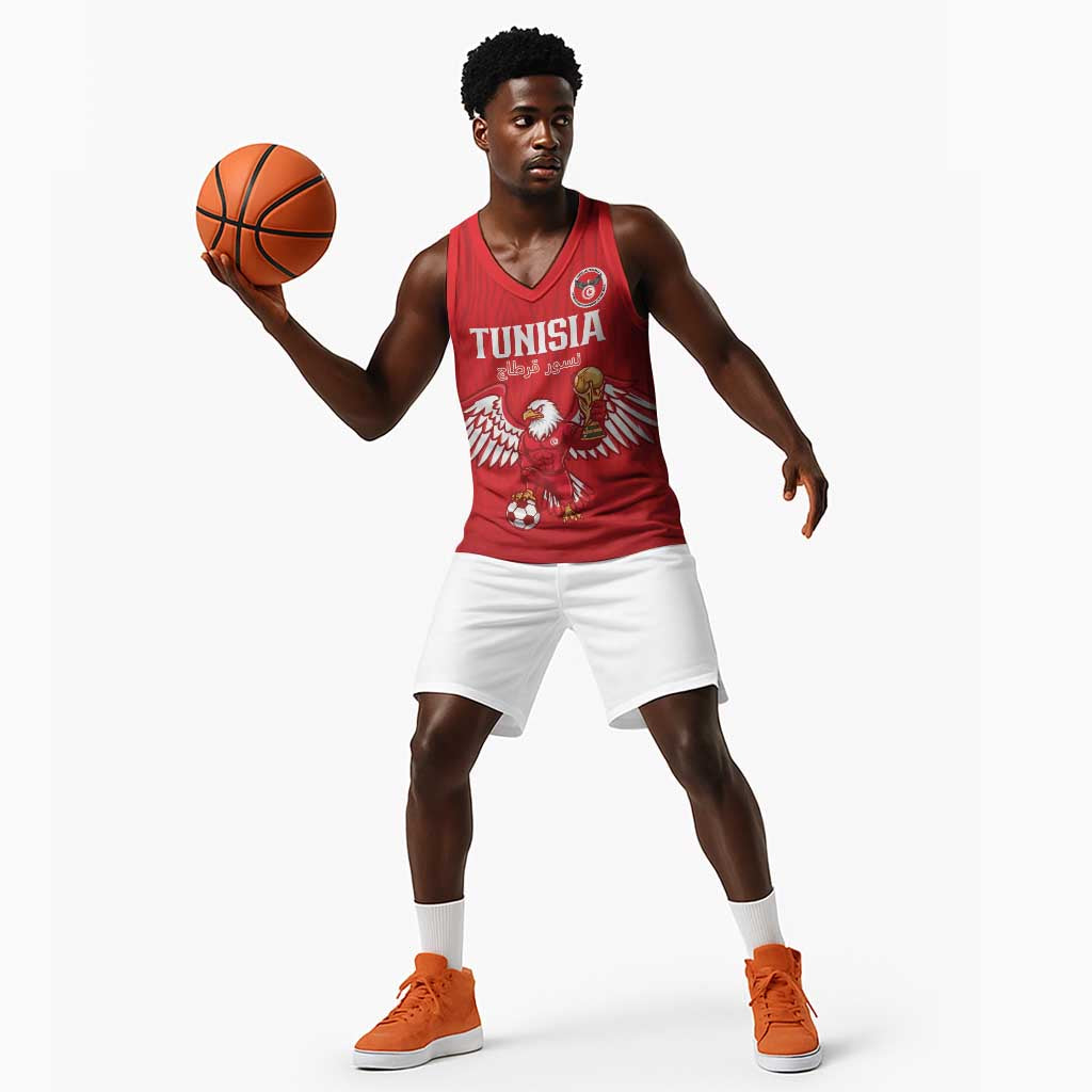 Custom Tunisia Football Basketball Jersey Eagles of Carthage Rise - African Pride