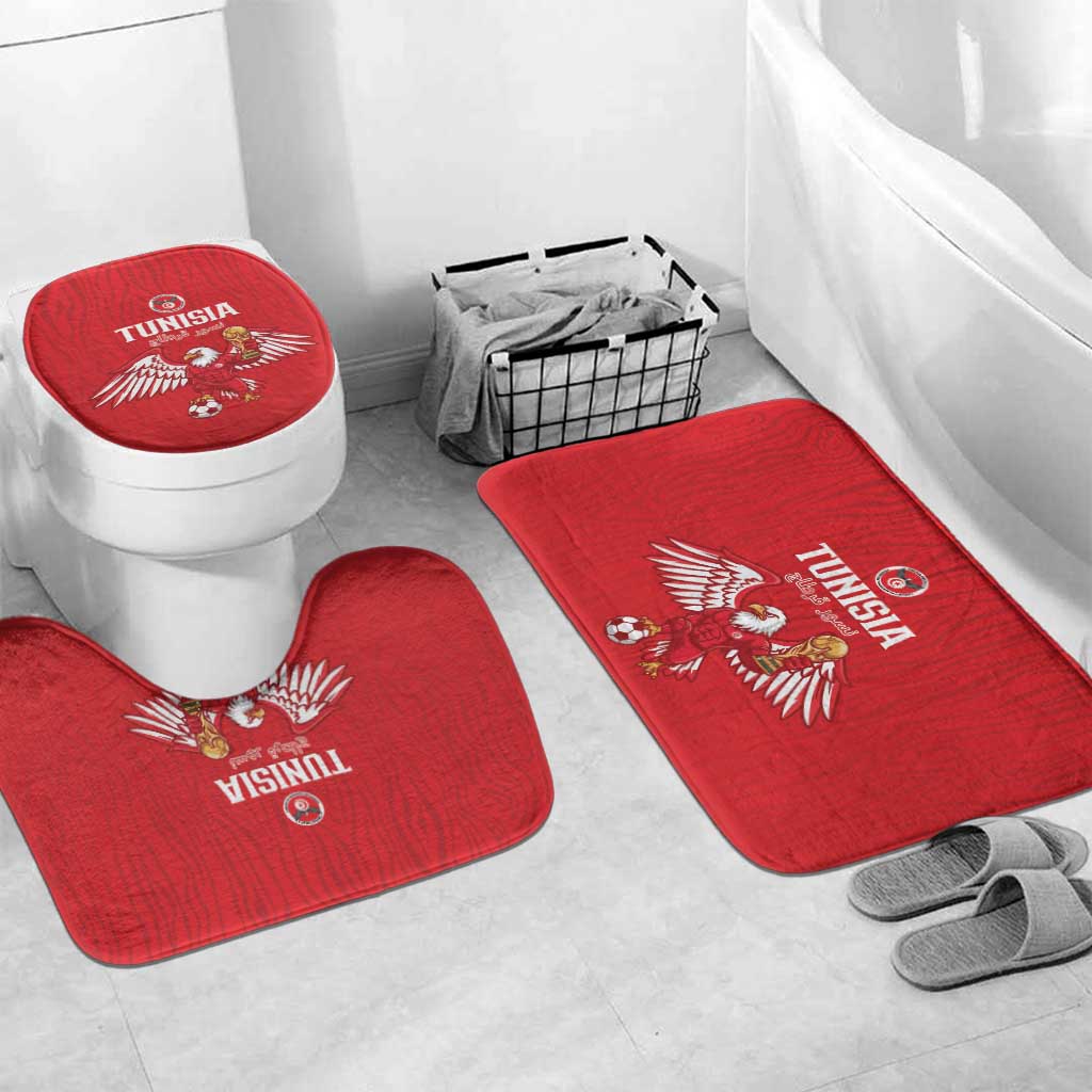 Tunisia Football Bathroom Set Eagles of Carthage Rise - African Pride