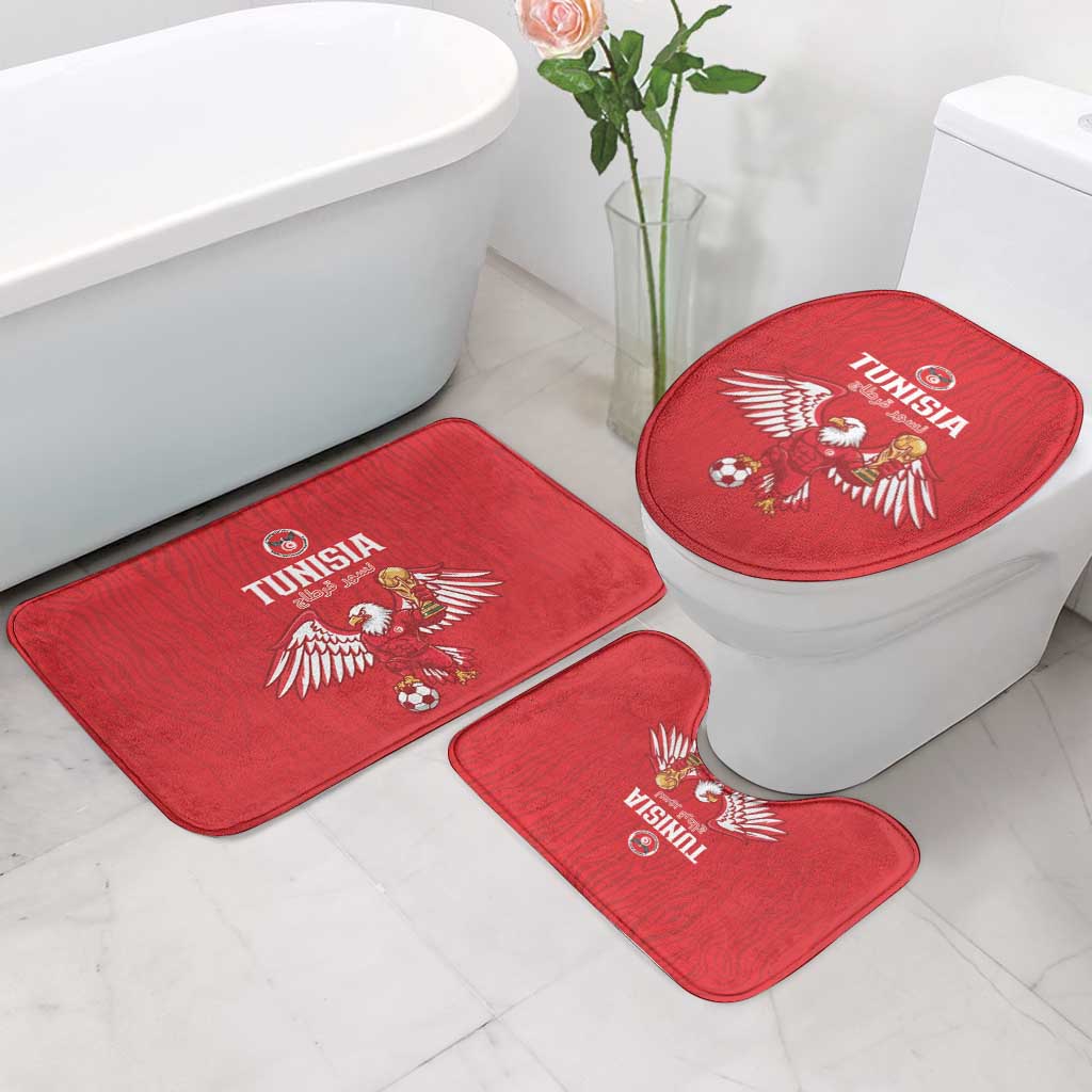 Tunisia Football Bathroom Set Eagles of Carthage Rise - African Pride