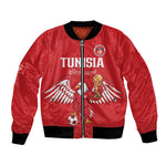 Custom Tunisia Football Bomber Jacket Eagles of Carthage Rise - African Pride