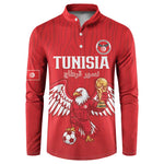 Custom Tunisia Football Button Sweatshirt Eagles of Carthage Rise