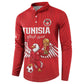 Custom Tunisia Football Button Sweatshirt Eagles of Carthage Rise