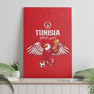 Tunisia Football Canvas Wall Art Eagles of Carthage Rise - African Pride
